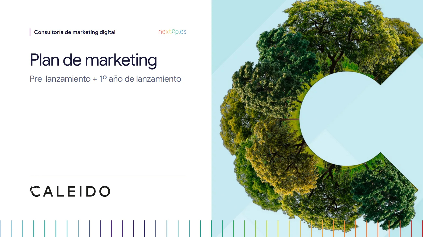 Espacio Caleido: portada del plan de marketing