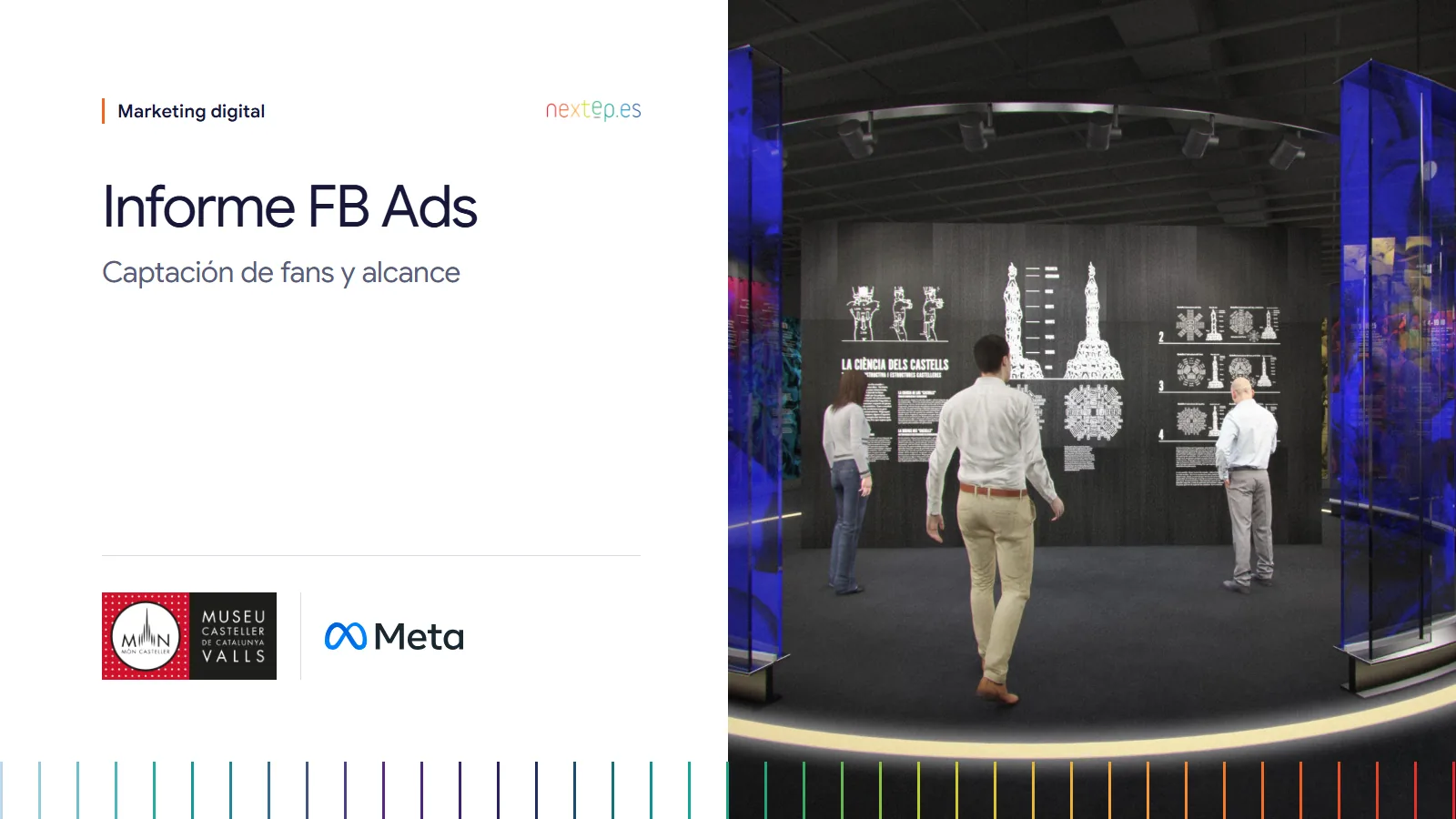 Museu Casteller de Catalunya: portada del informe de Facebook Ads