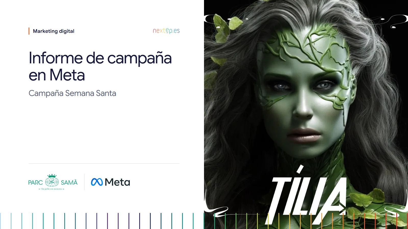 Parc Samà: portada del informe de la campaña de Semana Santa en Meta