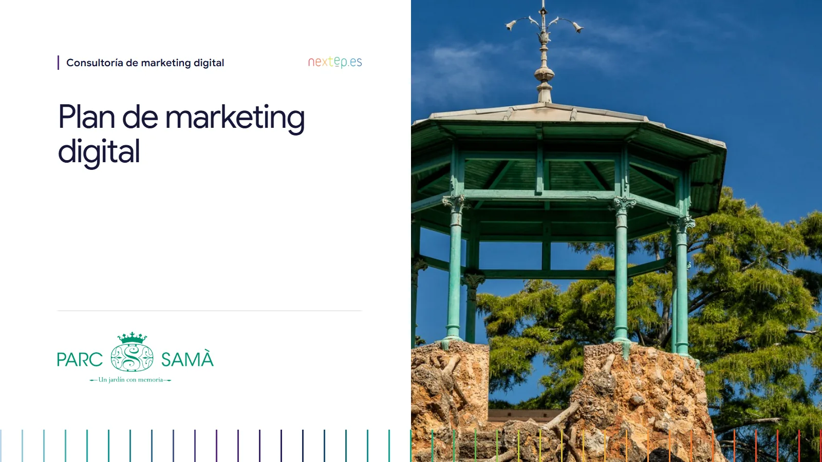 Parc Samà: portada del plan de marketing digital