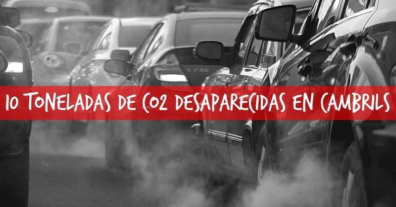 Parc Samà: anuncio en redes sociales «10 toneladas de CO2 desaparecidas en Cambrils»