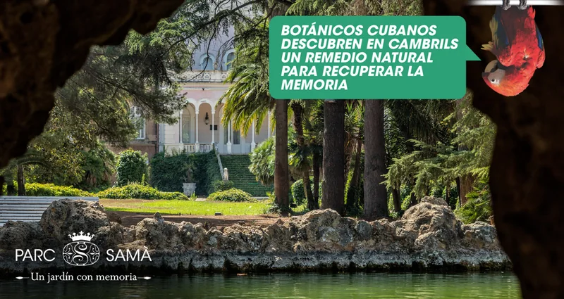 Parc Samà: anuncio en redes sociales «Un jardín con memoria»