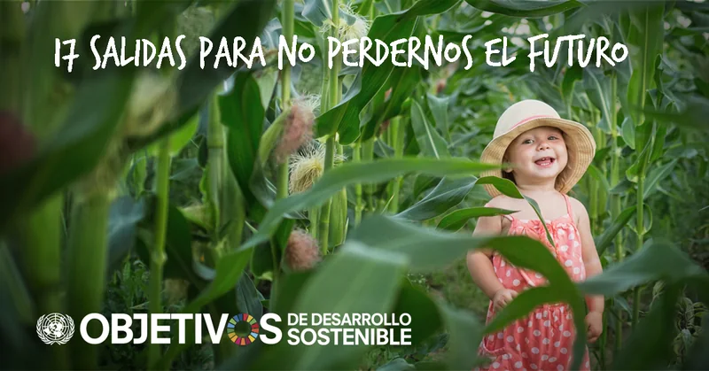 Parc Samà: anuncio en redes sociales «17 salidas para no perdernos el futuro» del laberinto ODS