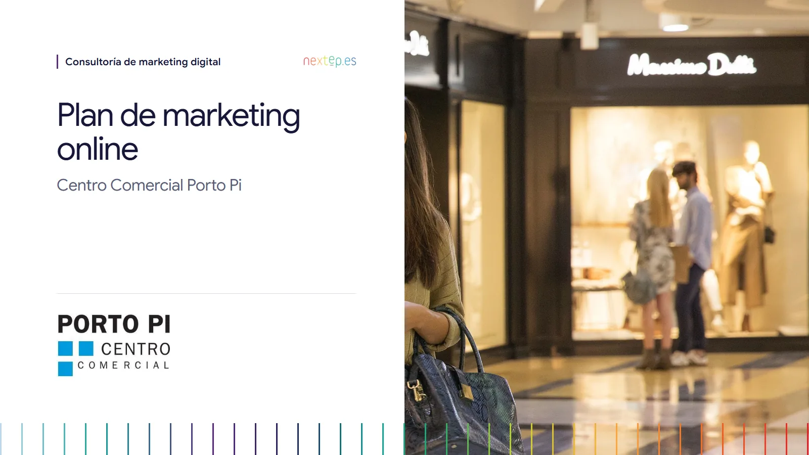 Porto Pi: portada del plan de marketing online del centro comercial