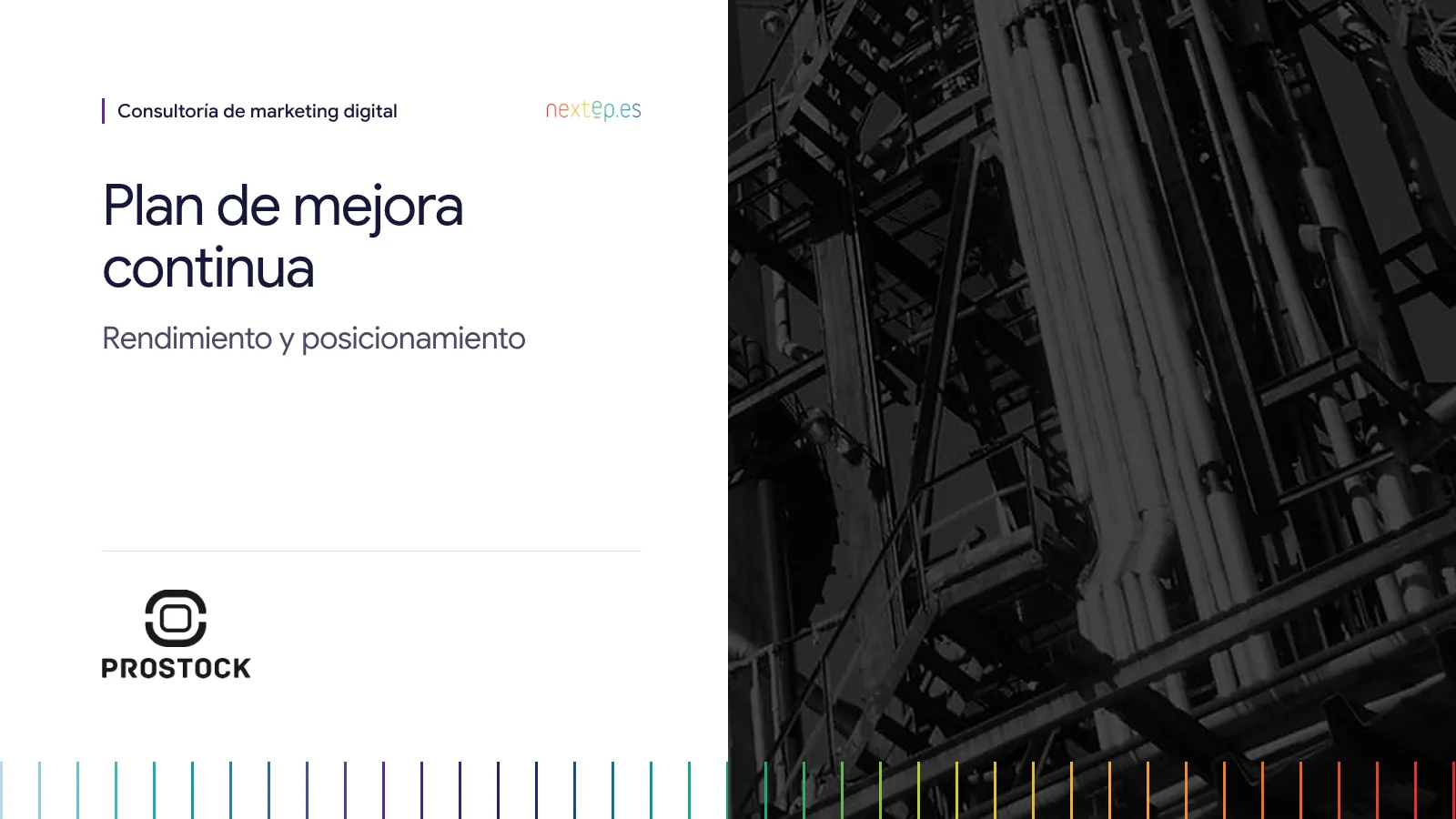 Prostock: portada del plan de mejora continua de rendimiento y posicionamiento