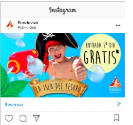 Sendaviva: anuncio en Instagram de la campaña de verano