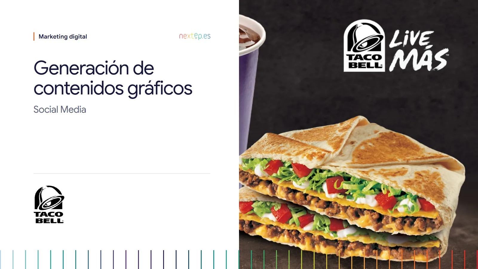 Taco Bell España: portada de la generación de contenidos gráficos para redes sociales